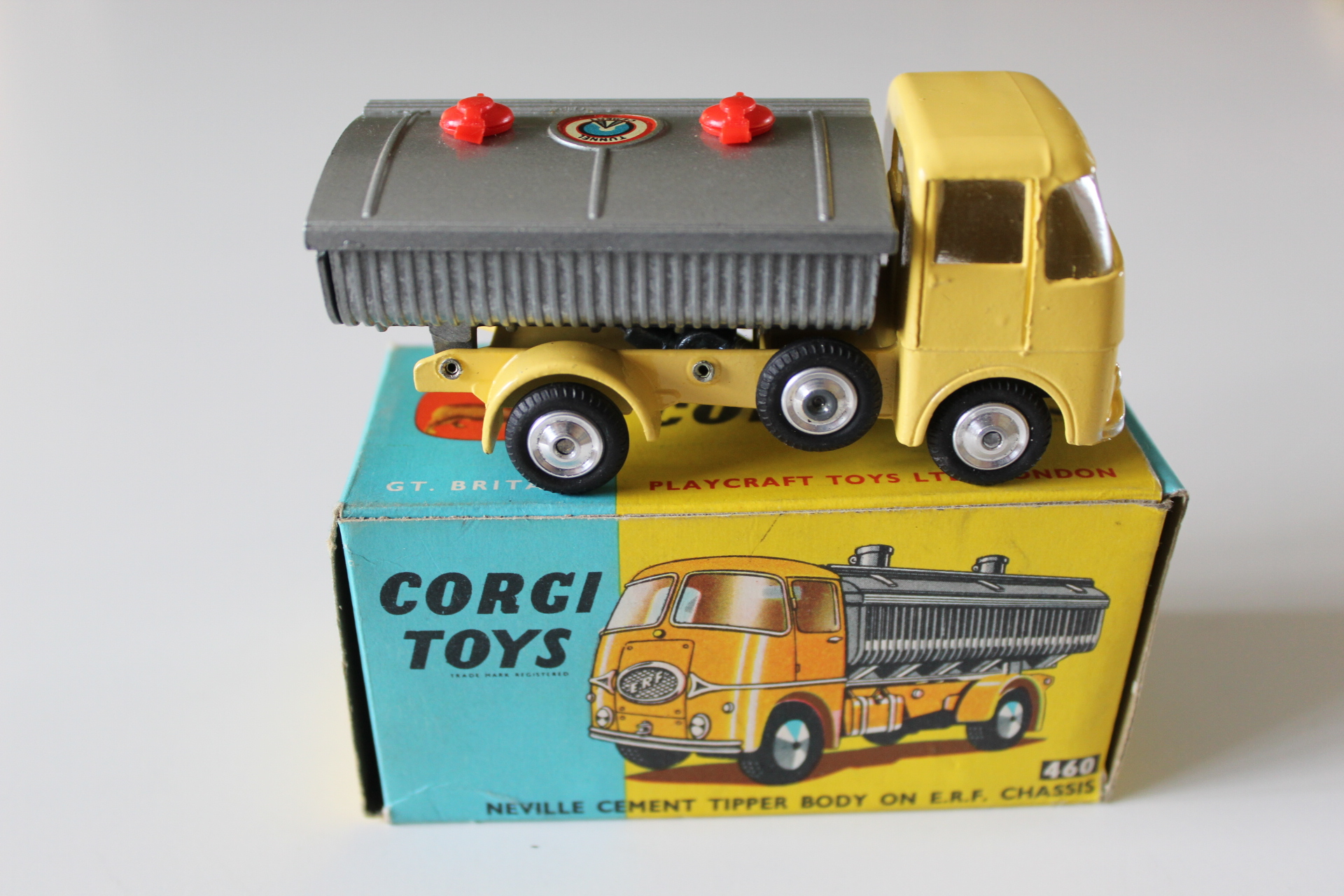 neville johnson tipper body on an erf chassis corgi toys 460 side