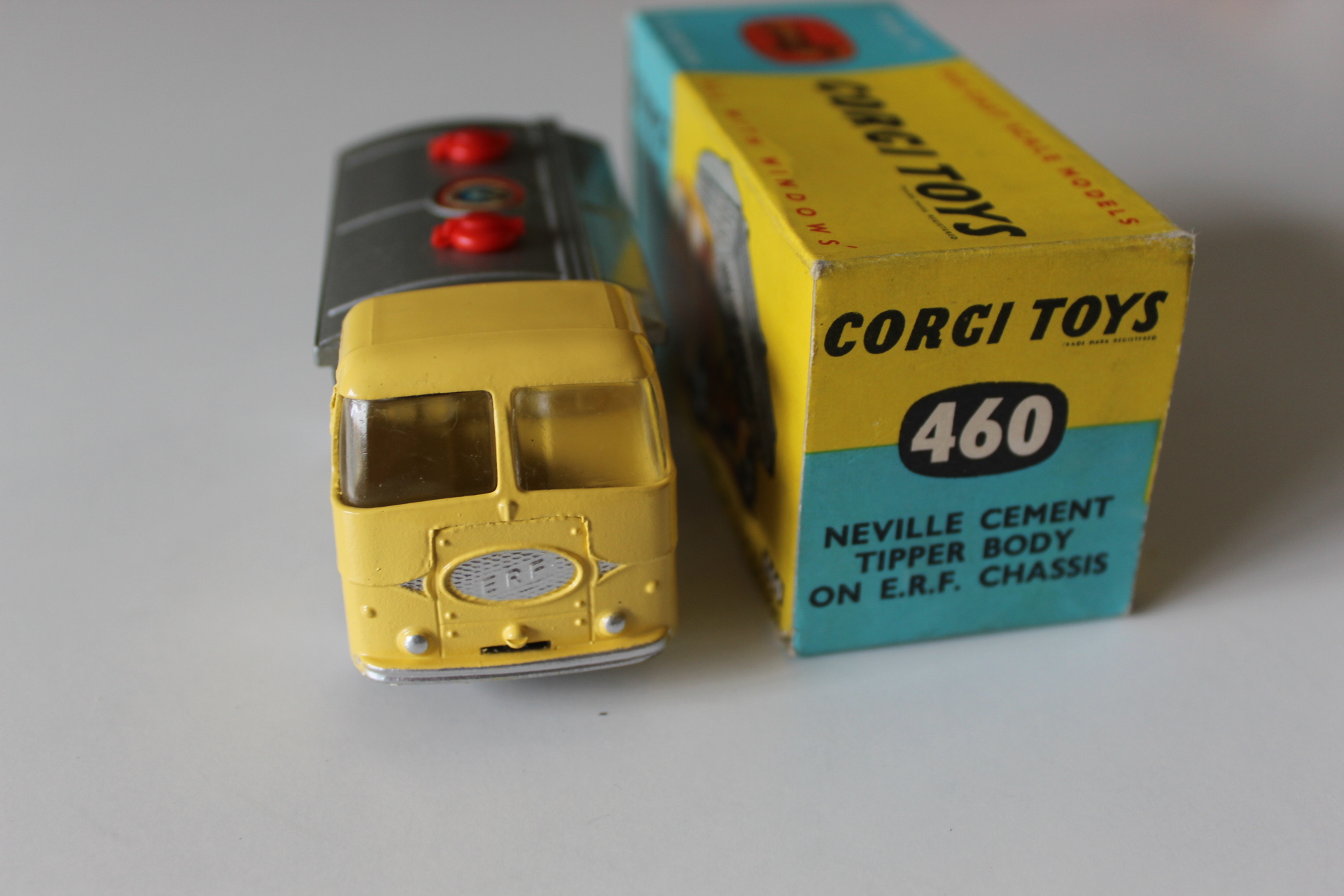 neville johnson tipper body on an erf chassis corgi toys 460 front