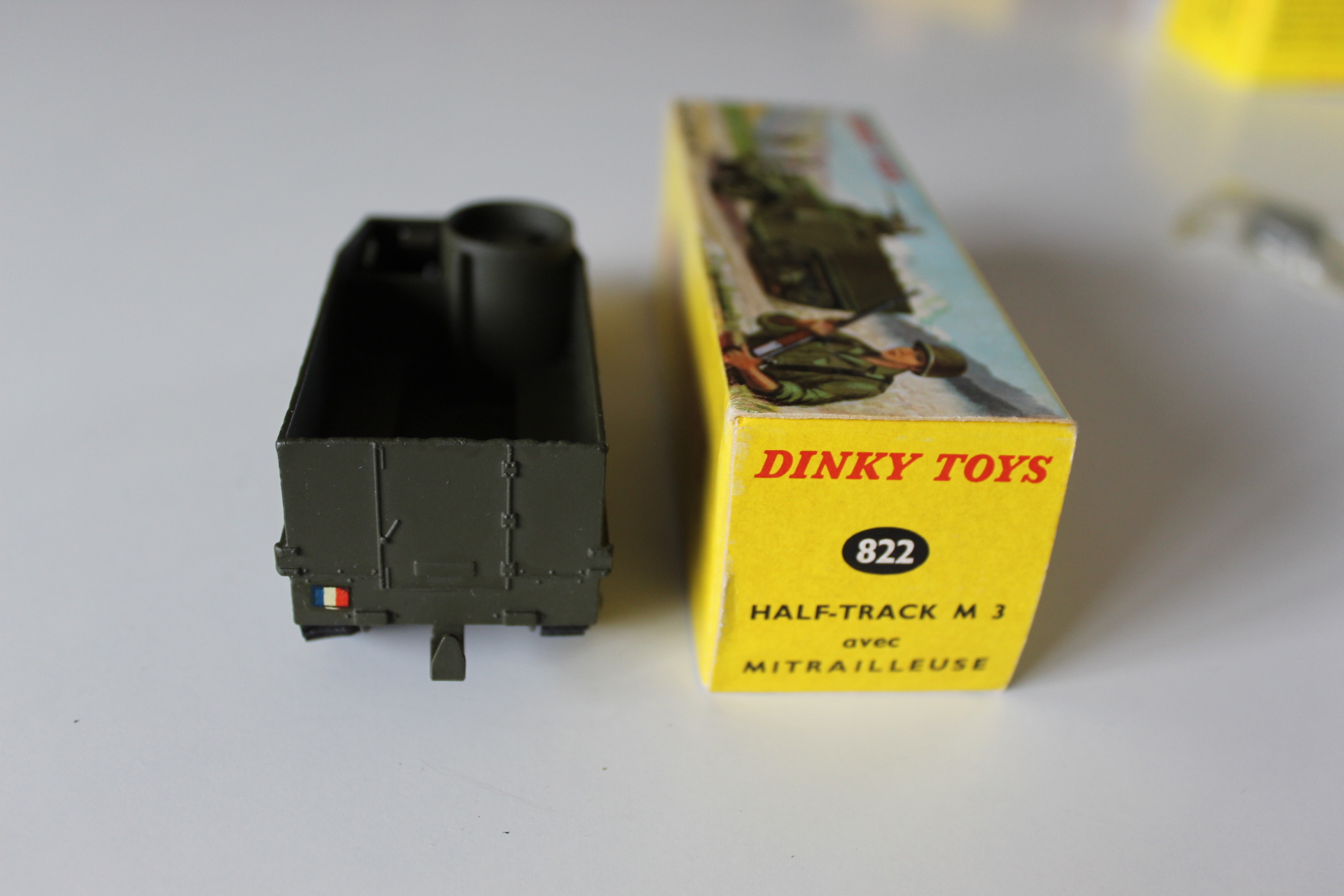 half track m3 french dinky toys 822 back