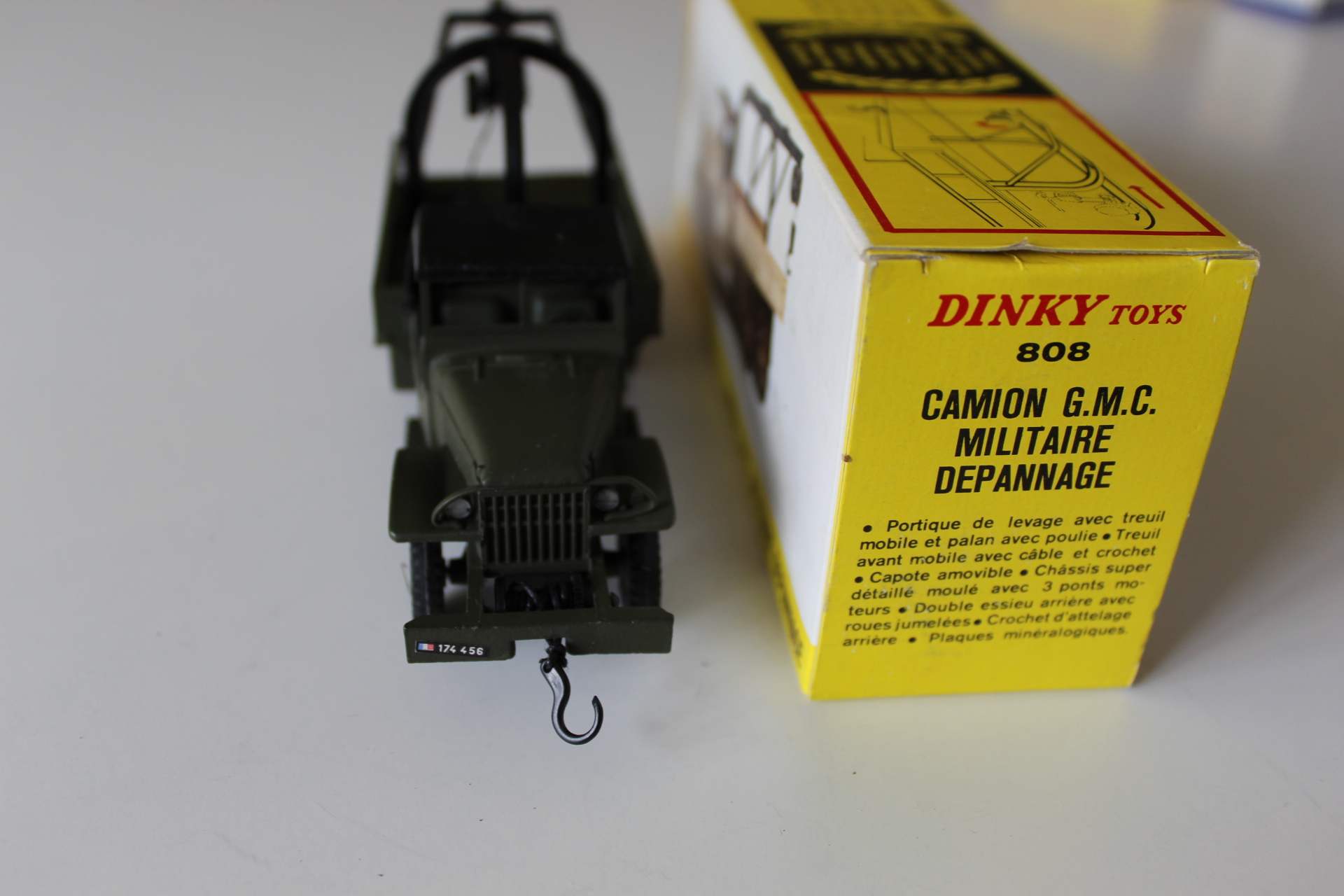 military recovery lorry french dinky 808 front