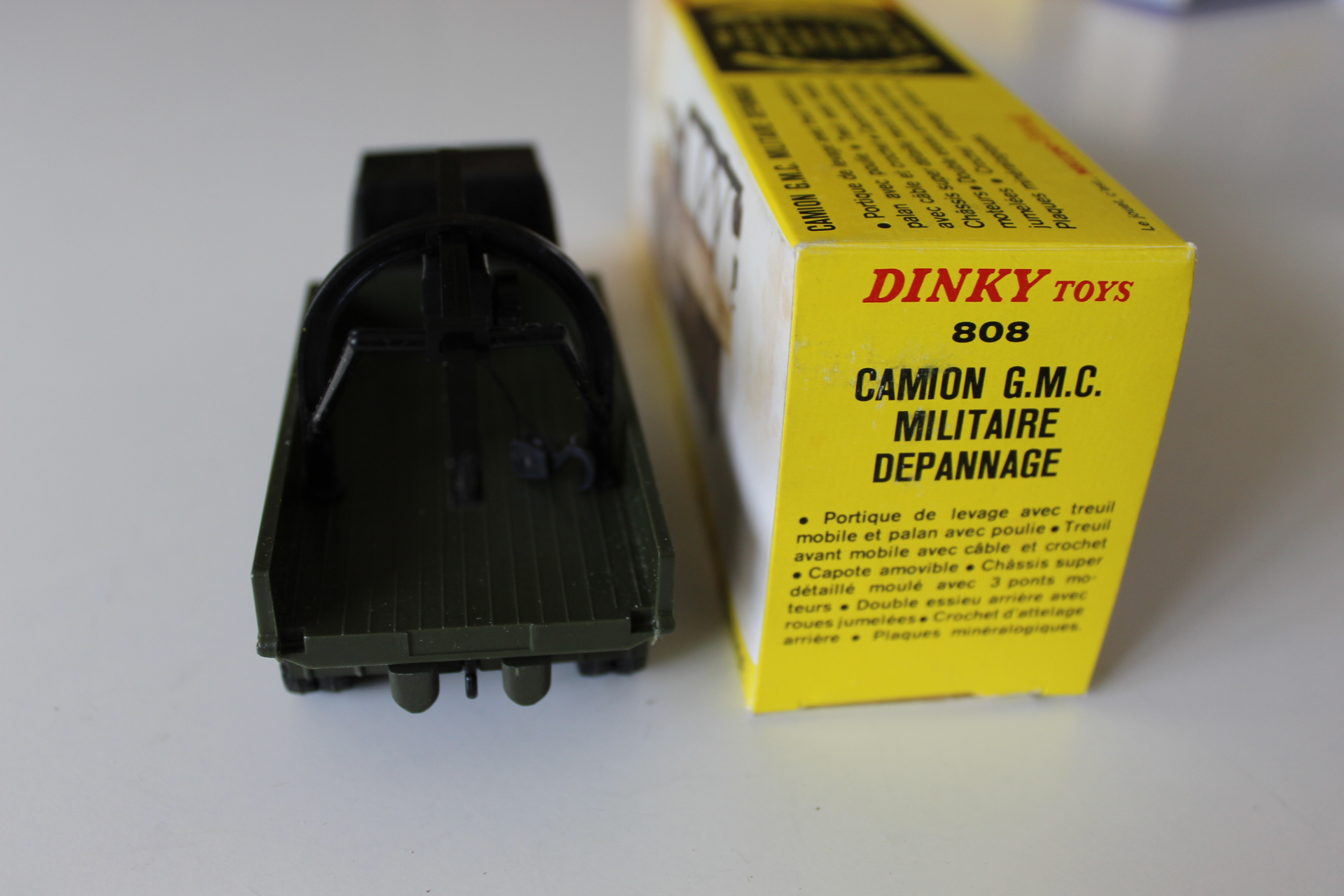 military recovery lorry french dinky 808 back