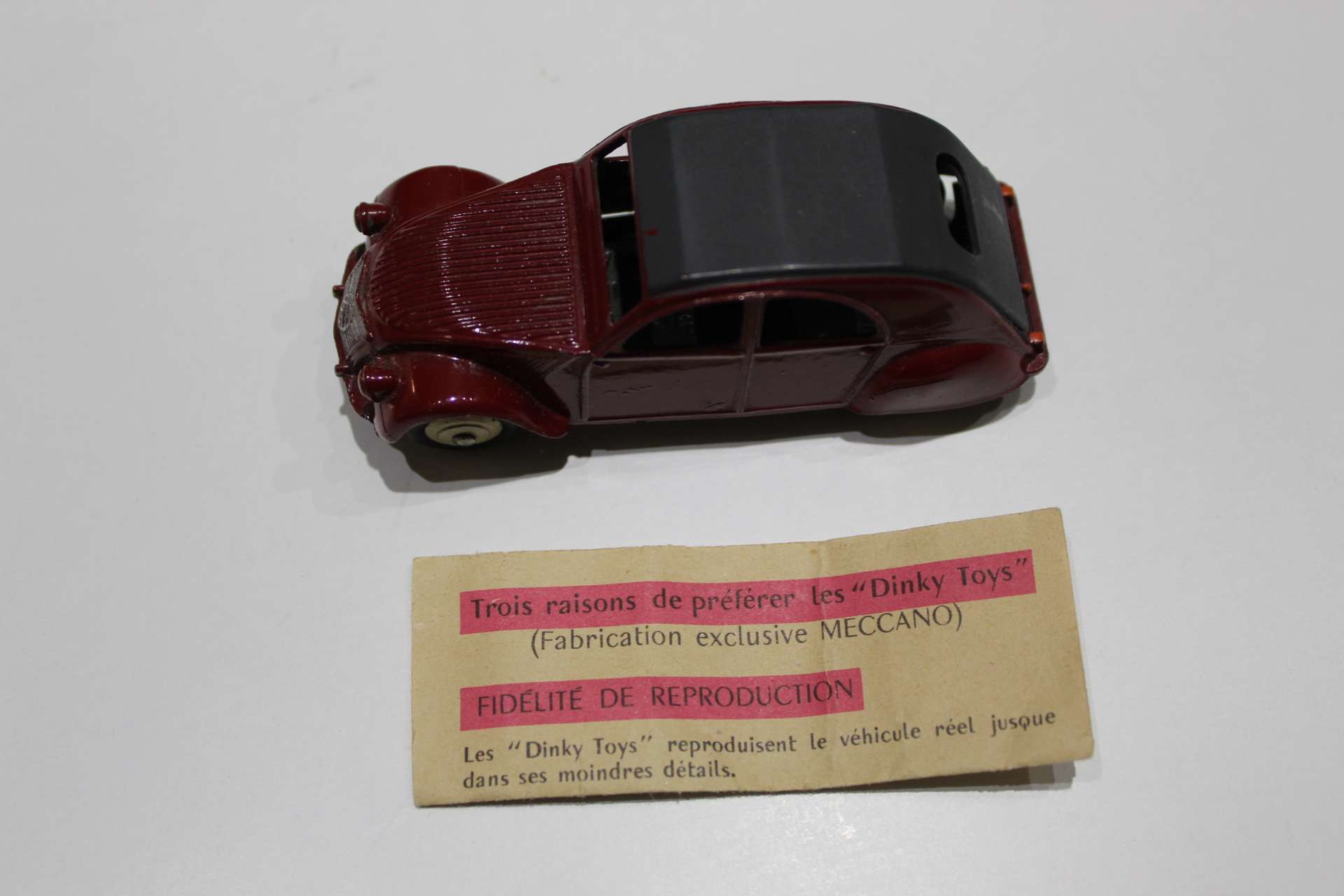 citroen 2cv french dinky toys 535 top