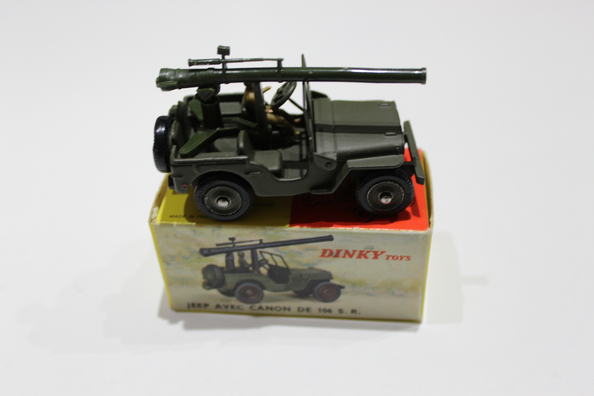 jeep and cannon french dinky toys 829 side