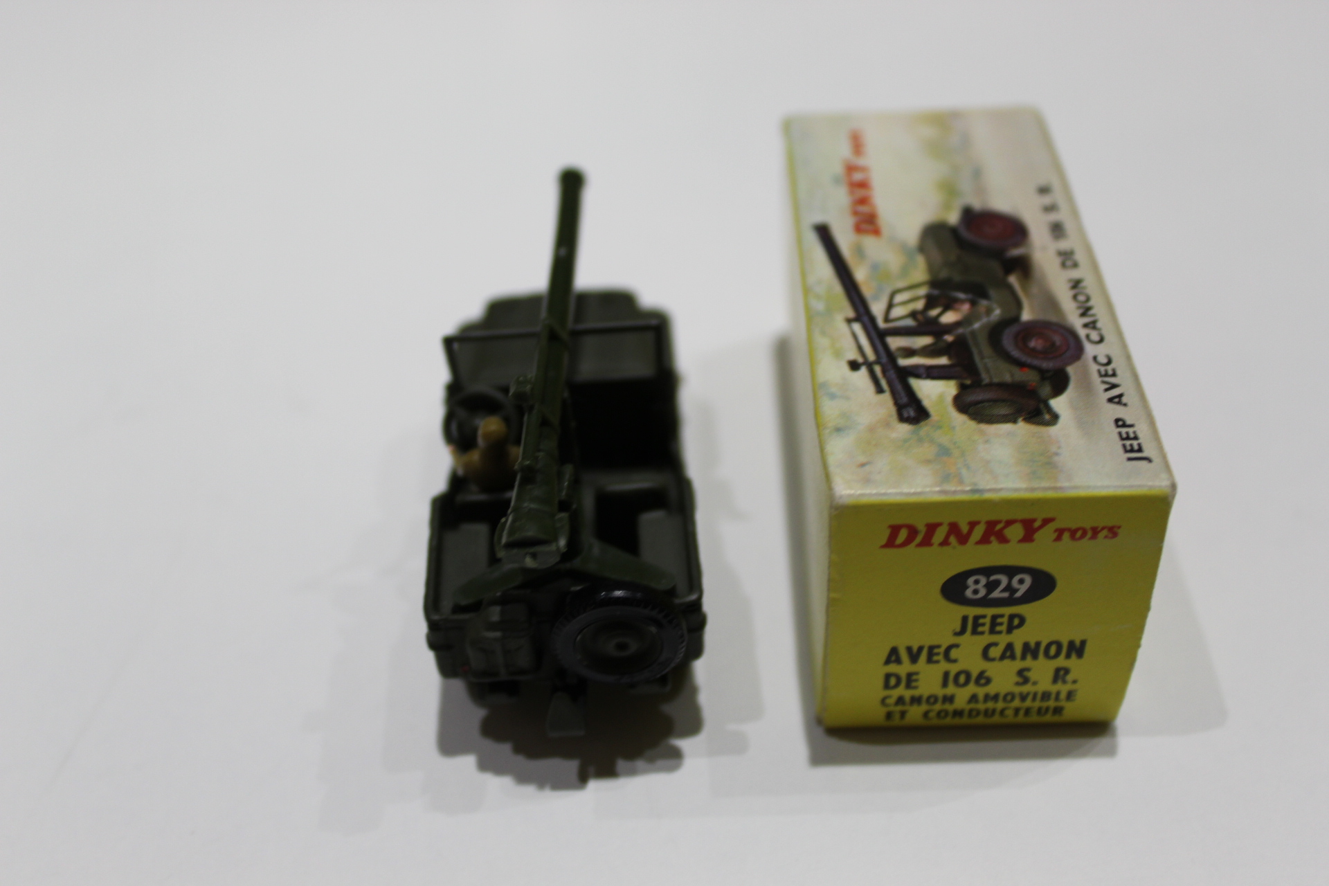 jeep and cannon french dinky toys 829 back