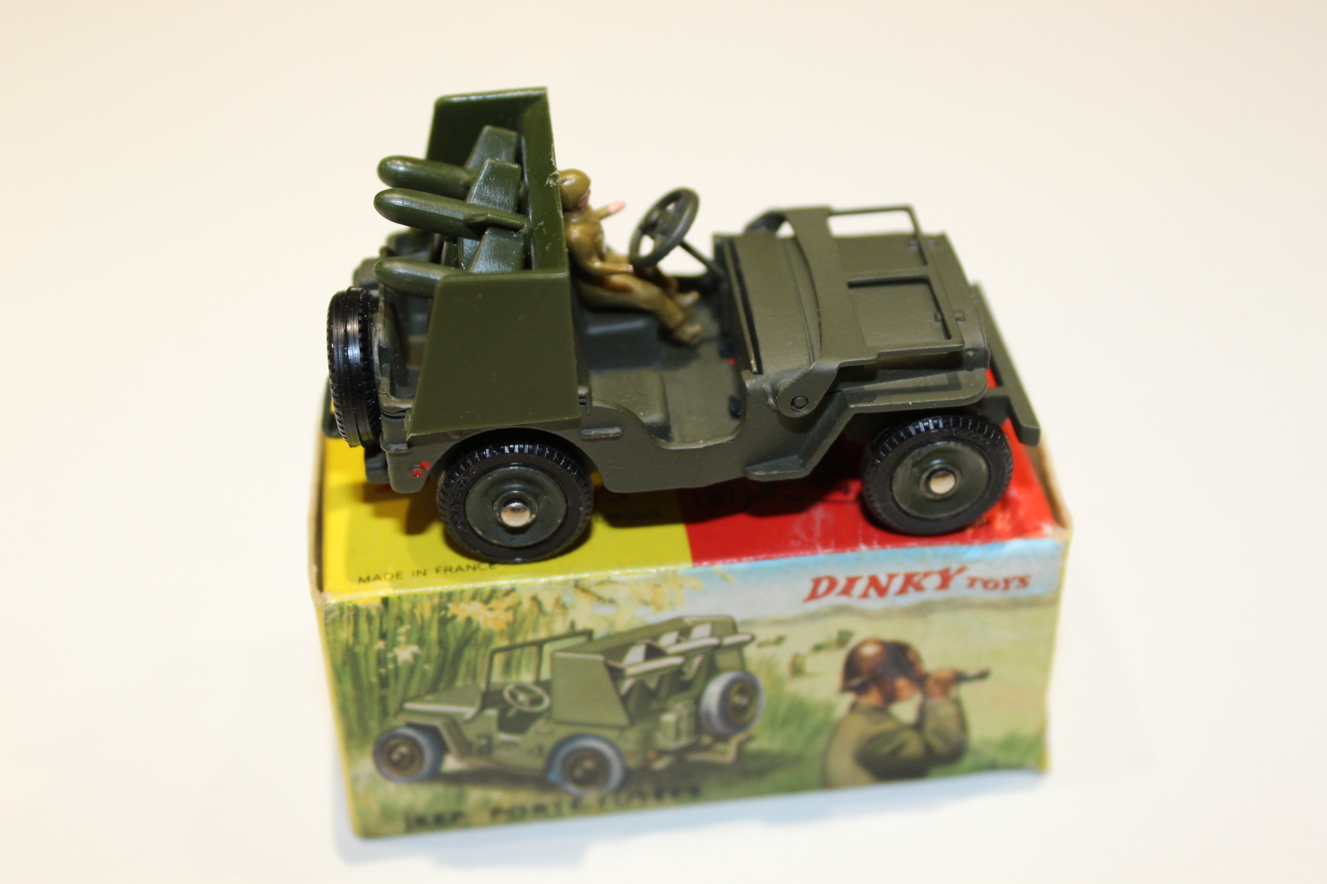 jeep ss10 missile launcher french dinky toys 828 side