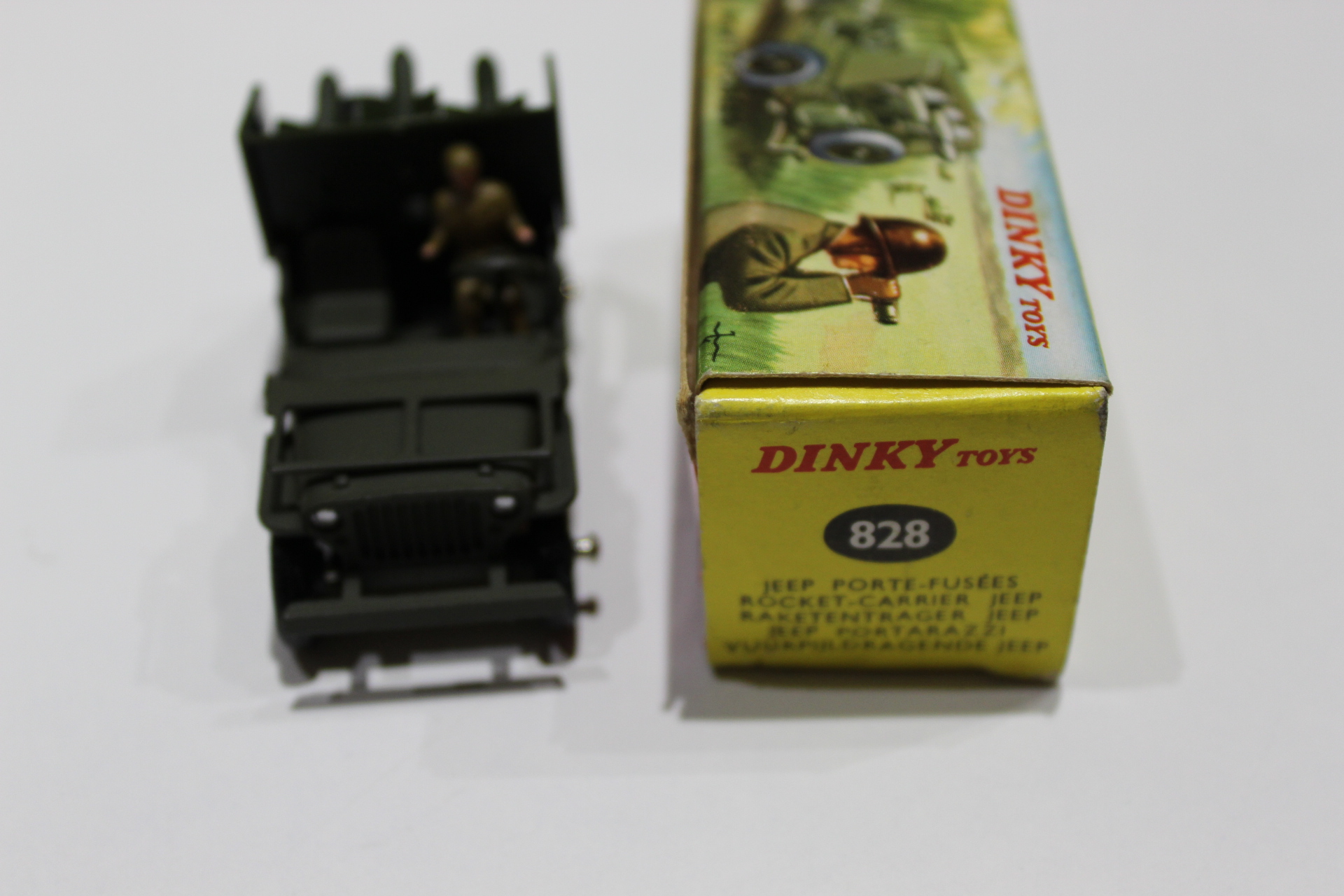 jeep ss10 missile launcher french dinky toys 828 front